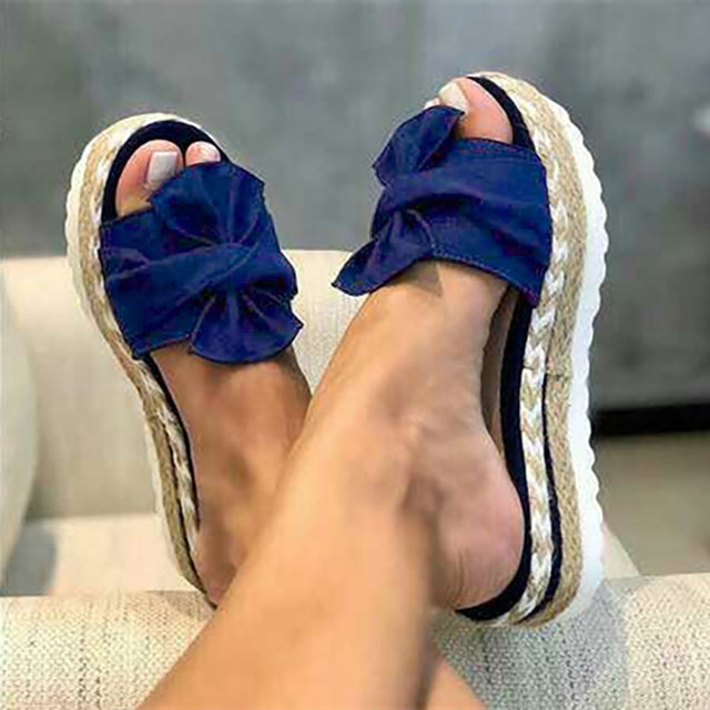 Women's Bow Summer Platform Sandals and Flip-Flops