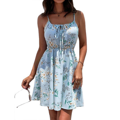 Vestido Estampado Sin Mangas Elegante para Mujer Verano 2023
