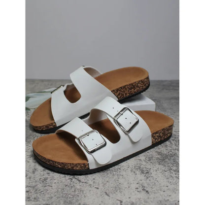 Chanclas de Playa con Suela de Corcho y Superficie de PU