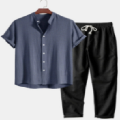Conjunto de Verano de Algodón y Lino