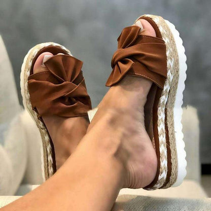 Women's Bow Summer Platform Sandals and Flip-Flops