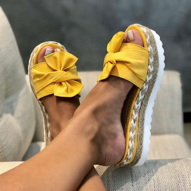 Women's Bow Summer Platform Sandals and Flip-Flops