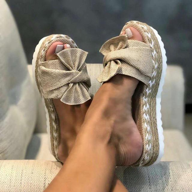 Women's Bow Summer Platform Sandals and Flip-Flops