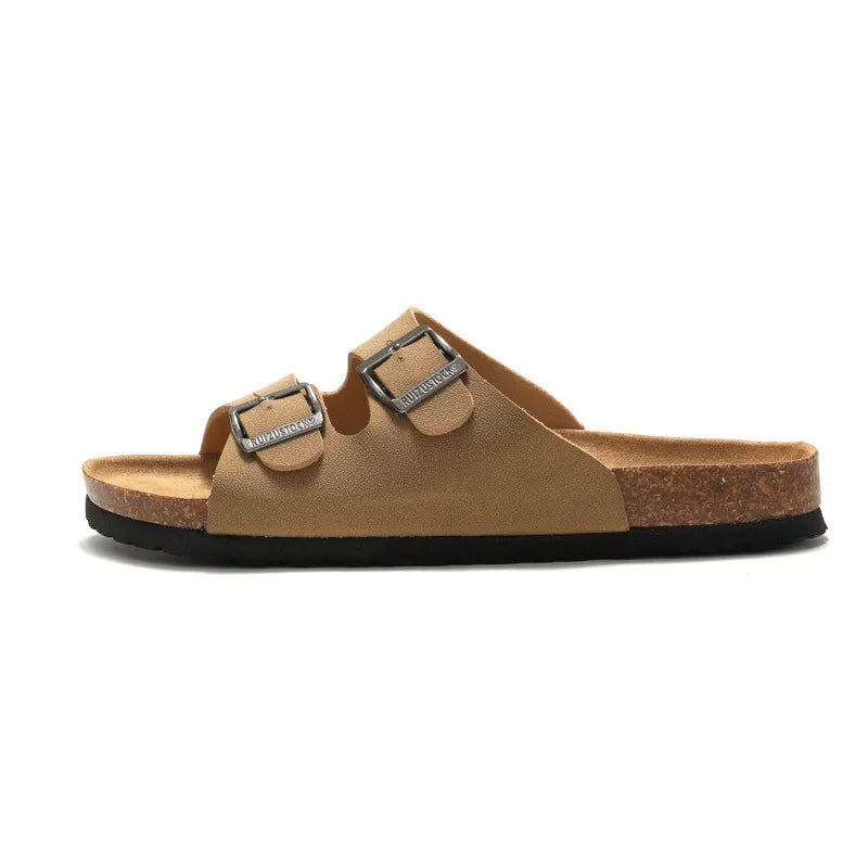 Chanclas de Playa con Suela de Corcho y Superficie de PU