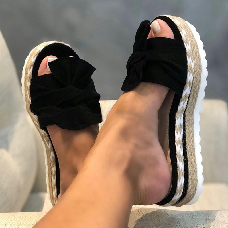 Women's Bow Summer Platform Sandals and Flip-Flops