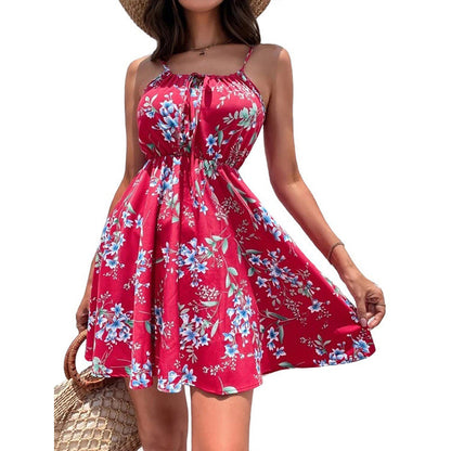 Vestido Estampado Sin Mangas Elegante para Mujer Verano 2023