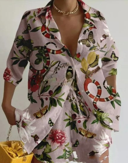 Conjunto Casual de 2 Piezas para Vacaciones de Verano