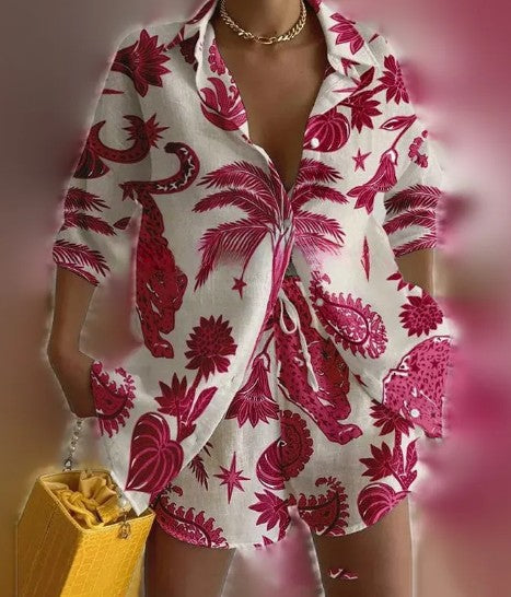 Conjunto Casual de 2 Piezas para Vacaciones de Verano