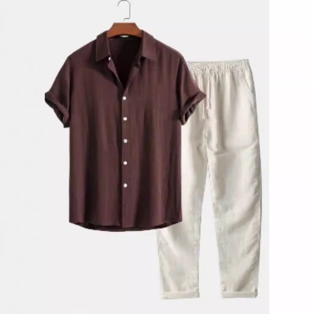 Conjunto de Verano de Algodón y Lino