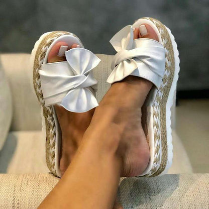 Women's Bow Summer Platform Sandals and Flip-Flops