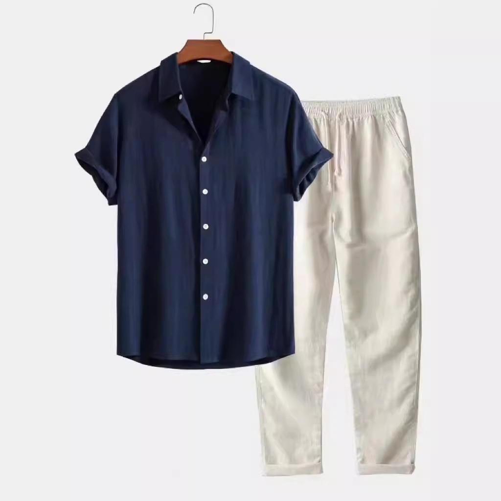 Conjunto de Verano de Algodón y Lino